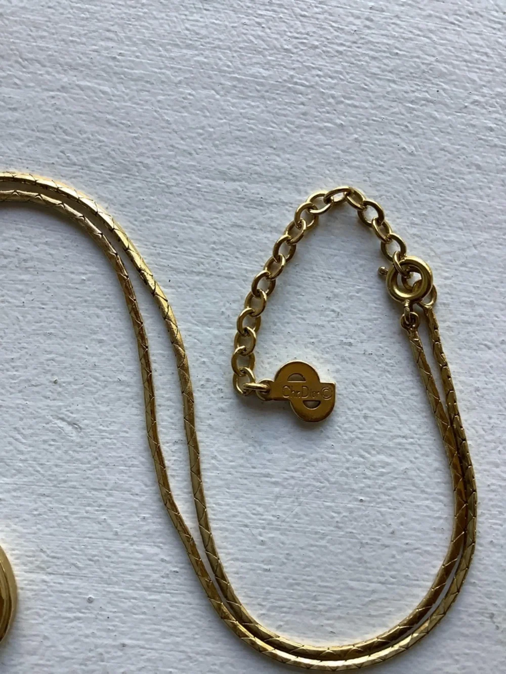 Christian Dior Lapis necklace  RARE! VTG. - Picture 4 of 5